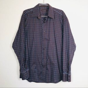 Zagiri men’s brown/blue shirt sz. XL